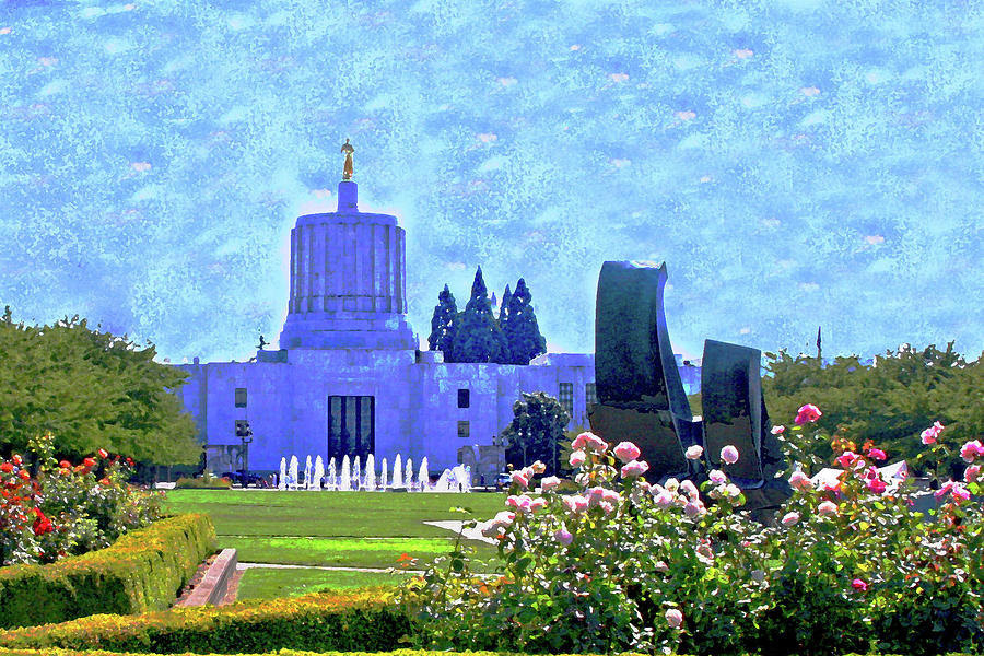Salem Oregon State Capital Photograph by Margaret Hood