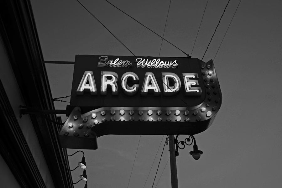 Salem Willows Arcade Sign Photograph by Toby McGuire
