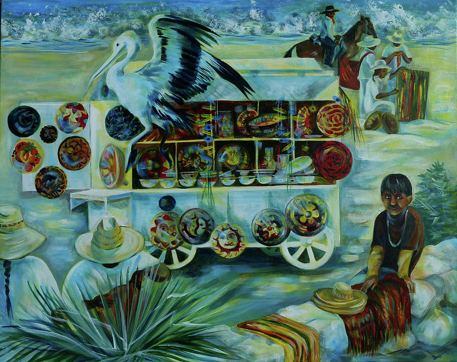 Sale of Treasures. Painting by Anna  Duyunova