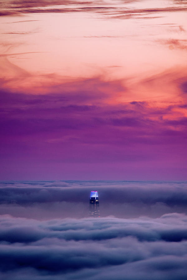 Salesforce Photograph - Salesfog Tower - San Francisco by Vincent James