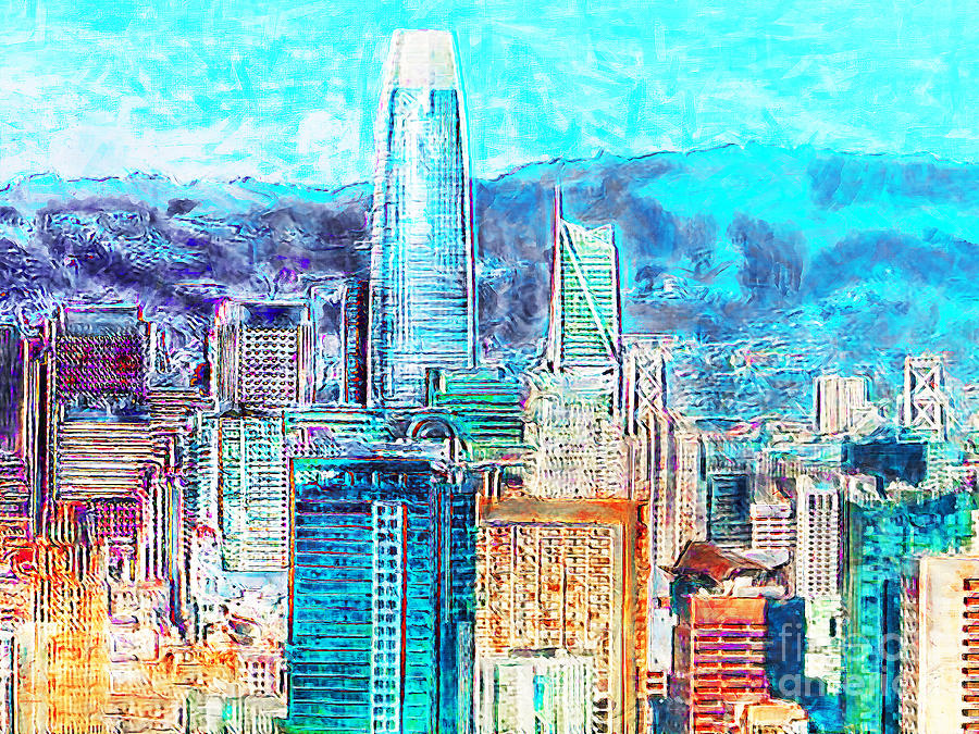 Salesforce Tower And The San Francisco Skyline 20180512 Photograph by Wingsdomain Art and Photography