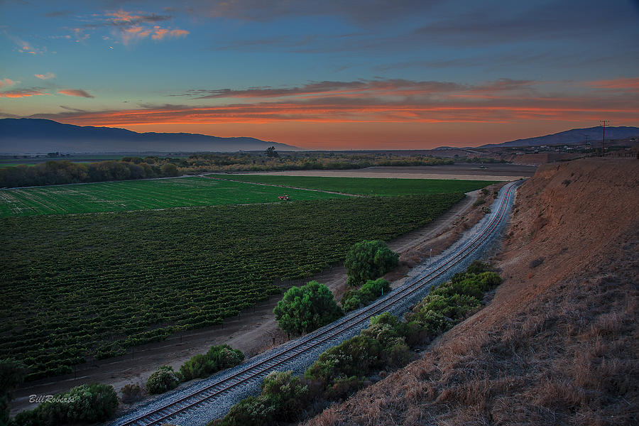 Sunset Photograph - Salinas Valley At Sunset by Bill Roberts