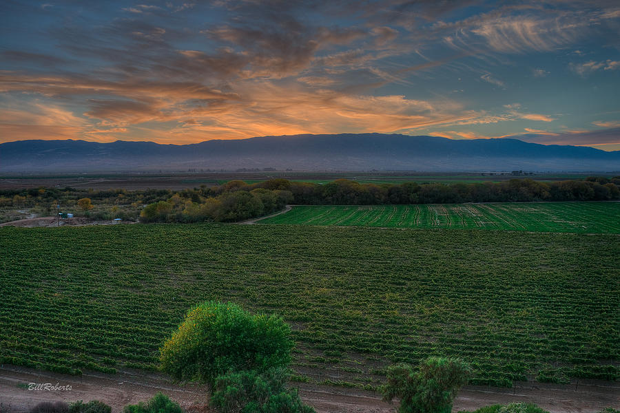 Sunset Photograph - Salinas Valley Sunset by Bill Roberts