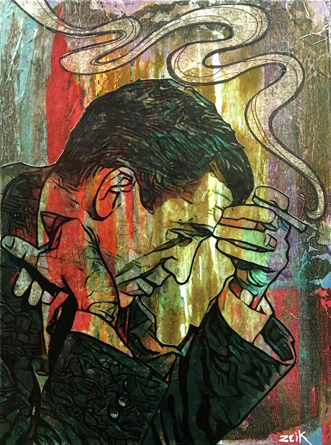 Salinger Painting by Bobby Zeik
