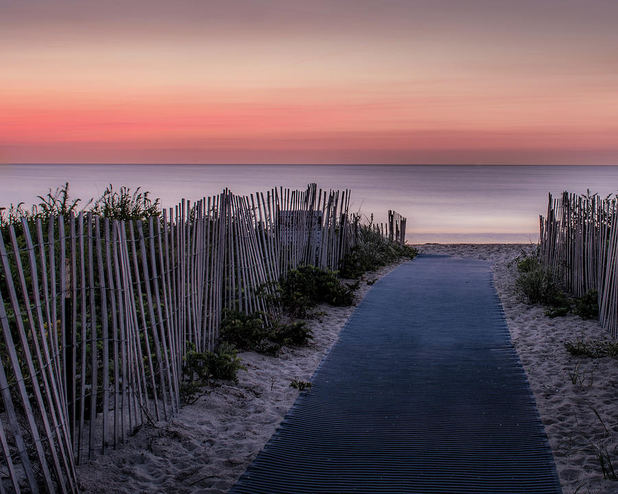 Salisbury Beach Path before Sunrise Photograph by Hershey Art Images