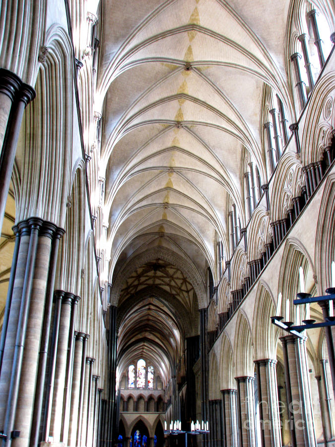 Salisbury Photograph - Salisbury Cathedral by Amanda Barcon