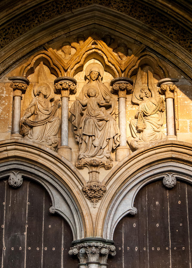 Salisbury Cathedral Doors Photograph by Tom Potter