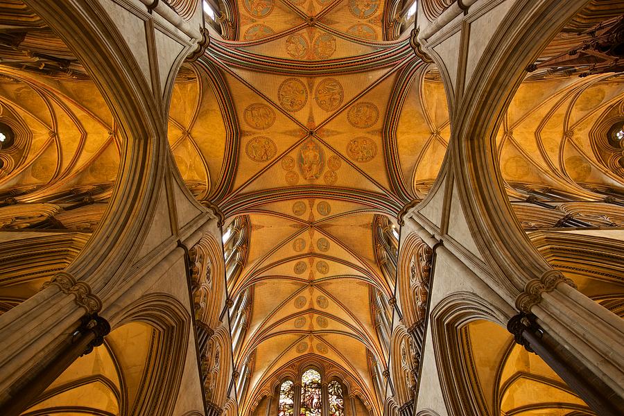 Salisbury Cathedral roof Photograph by Stephen Taylor