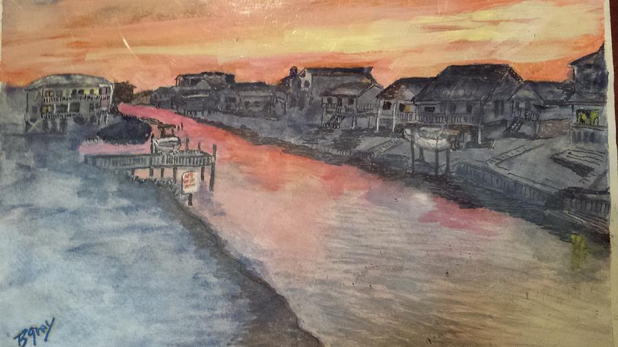 Salisbury Street Sunset Painting by Bill Gray