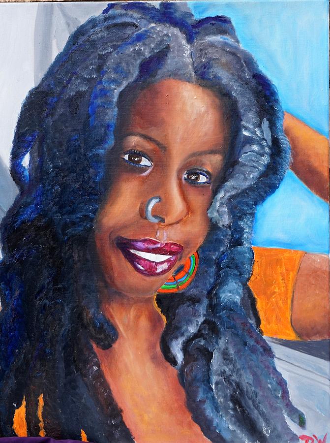Portrait Painting - Salkis Re by Deedee Williams
