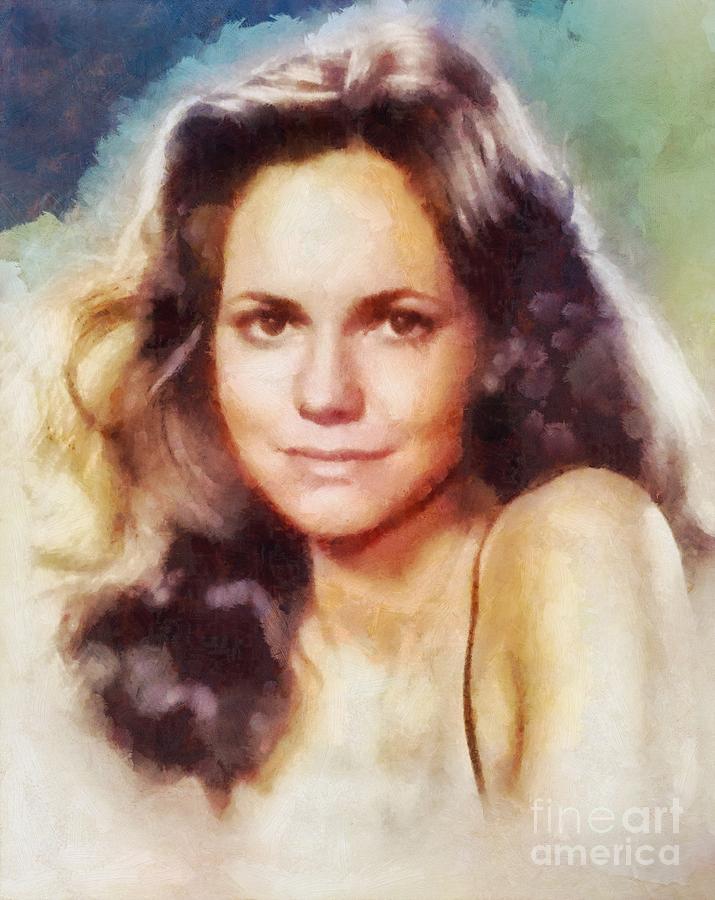 Hollywood Painting - Sally Field, Vintage Hollywood Actress by Esoterica Art Agency
