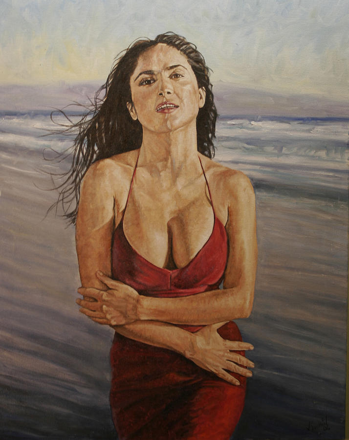 Portrait Painting - Salma by Jason Swain Portrait Painting - Salma by Jason Swain