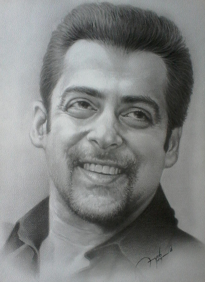 Salman Drawing by Ayub Majeed