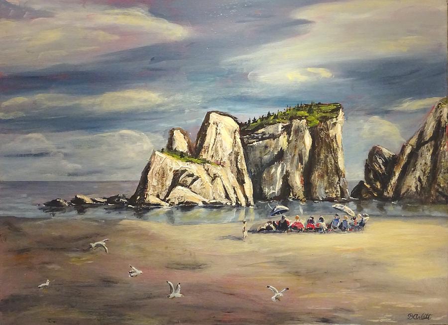 Salmon Cove Summer Afternoon Painting by Brent Arlitt