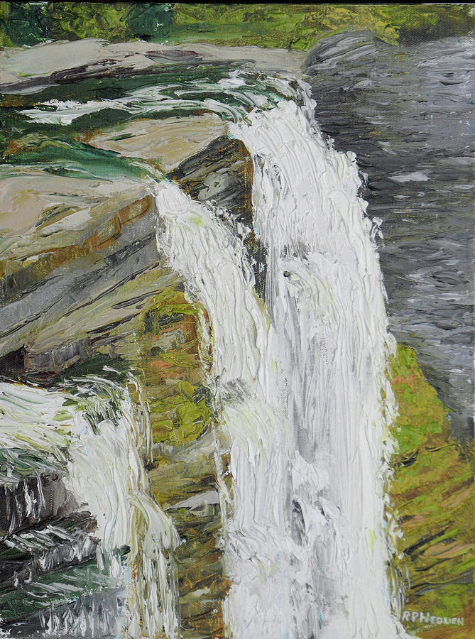 Salmon River Falls NY Painting by Robert P Hedden - Fine Art America