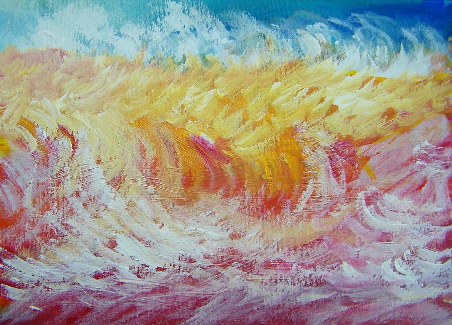 Salmon Run Painting by Judith Redman