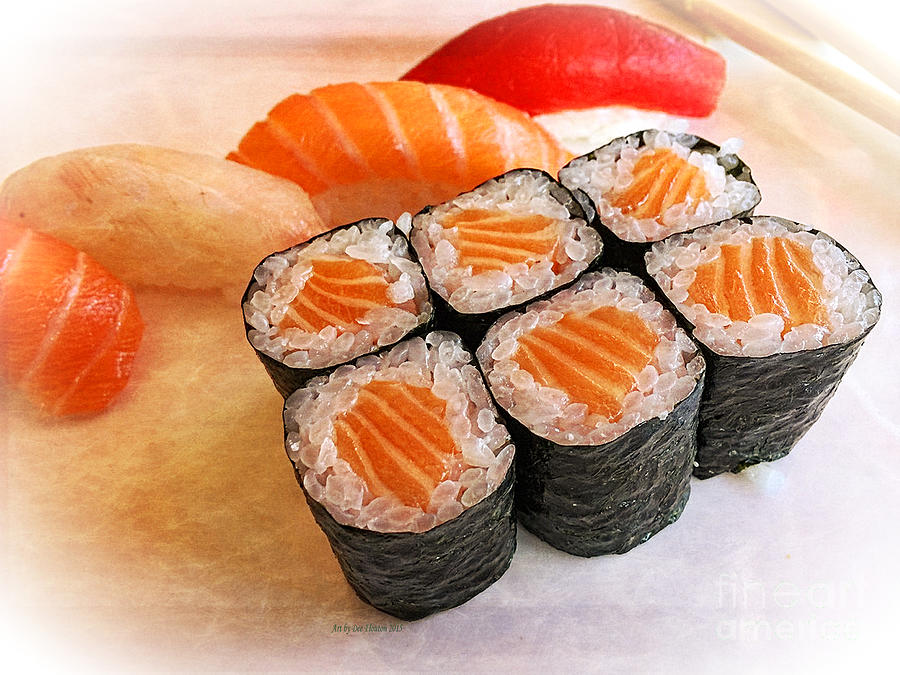 Salmon Sushi Digital Art by Dee Flouton