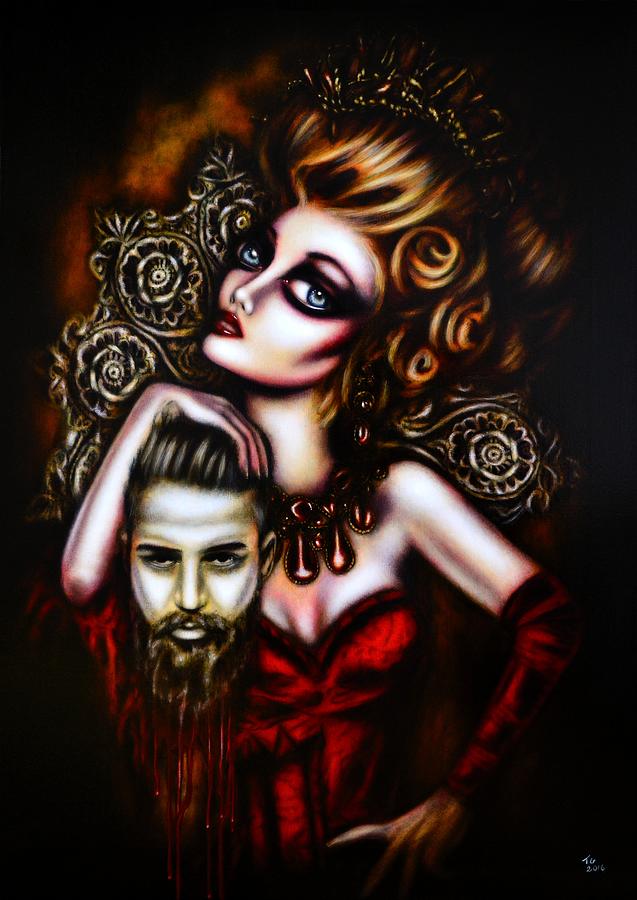 Salome Painting by Tiago Azevedo Pop Surrealism Art Painting by Tiago Azevedo
