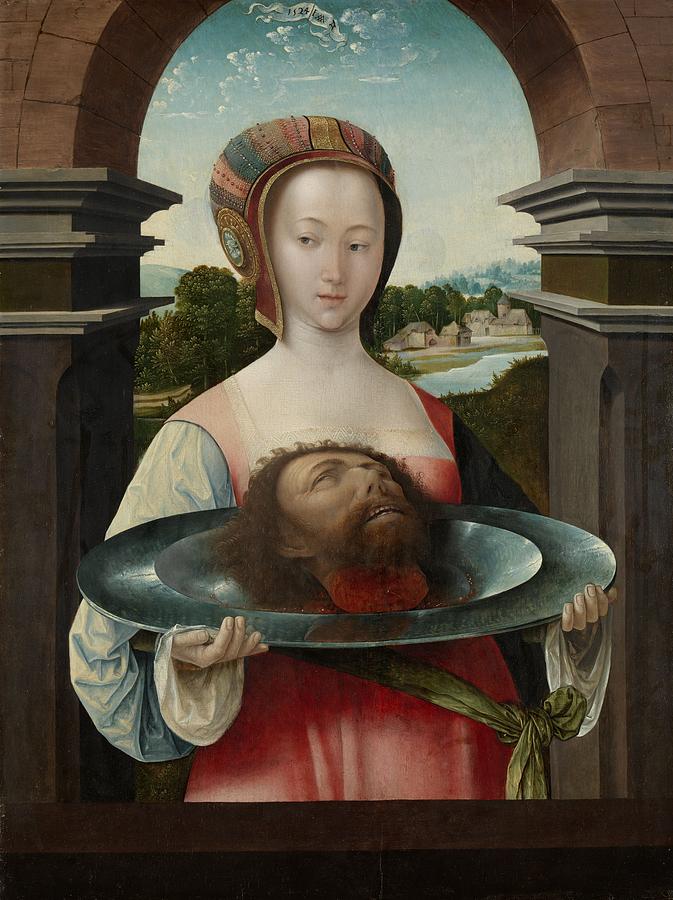 Salome with the Head of John the Baptist Painting by Vincent Monozlay