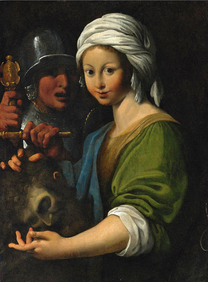 Salome with the Head of Saint John the Baptist Painting by Bartolomeo Schedoni