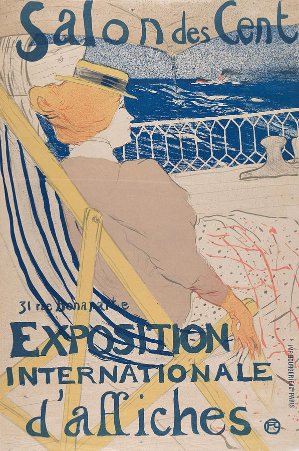 Henri De Toulouse Lautrec Painting - Salon des Cent, Exposition Internationale daffiches by Henri de Toulouse-Lautrec