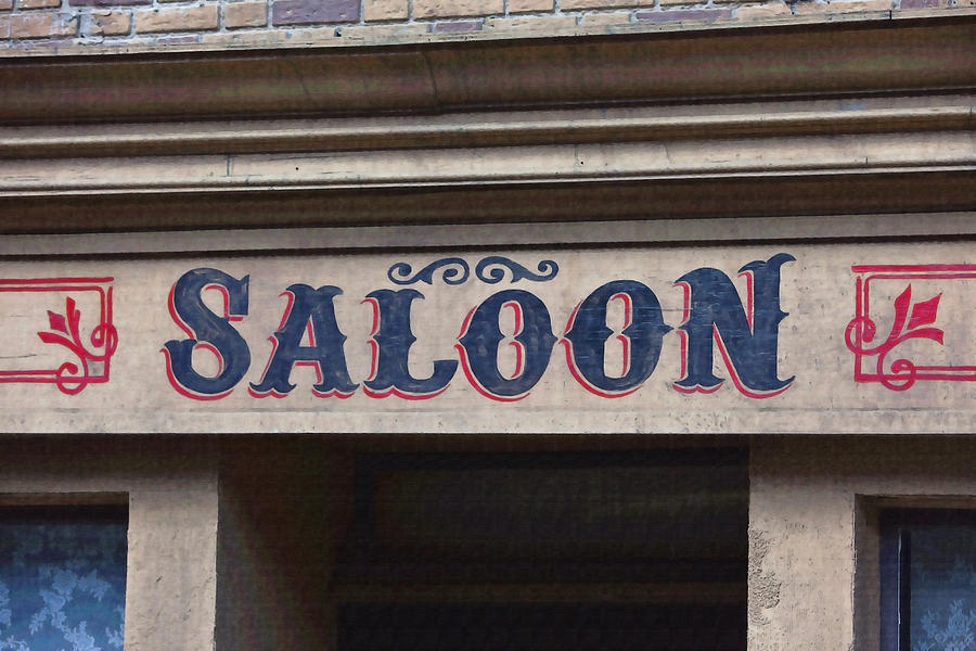 Saloon Sign Photograph by Art Block Collections