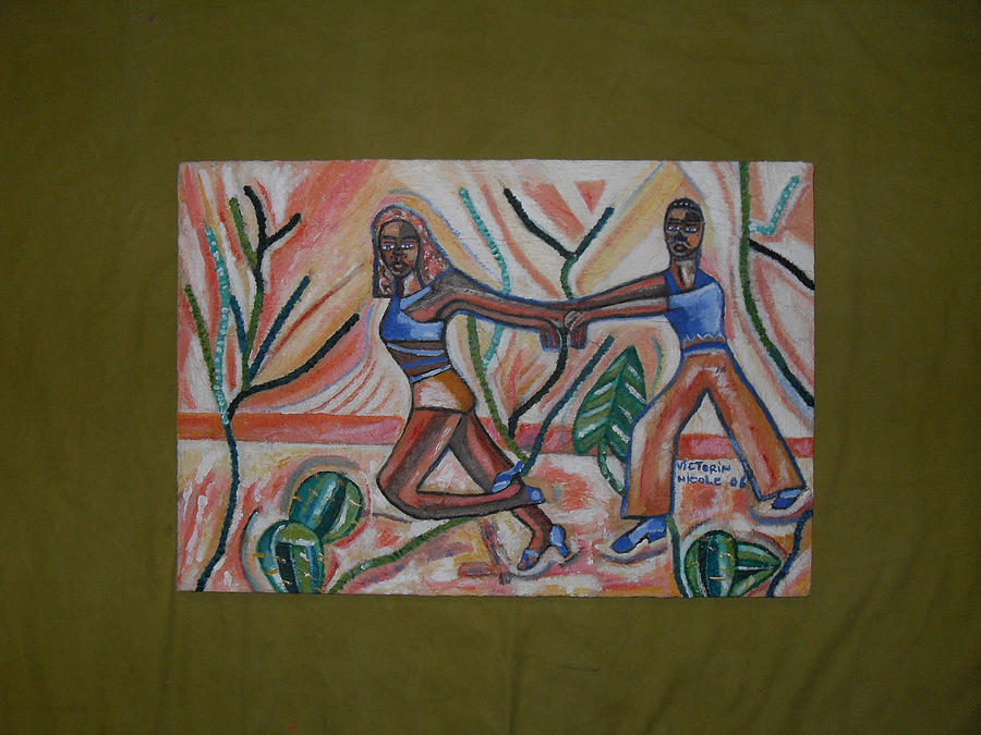 Salsa - 2006 Painting by Nicole VICTORIN
