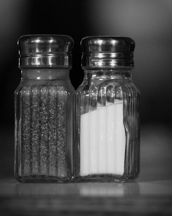 Salt And Pepper - Black And White Photograph by Joseph Skompski