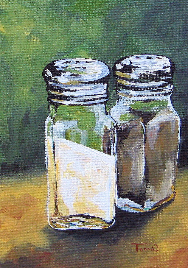 Salt and Pepper I Painting by Torrie Smiley