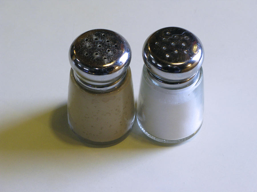 Salt Photograph - Salt and Pepper by Robert Bissett