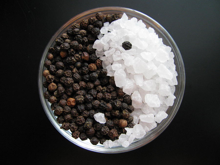 Salt and Pepper Yin and Yang Photograph by Lindie Racz