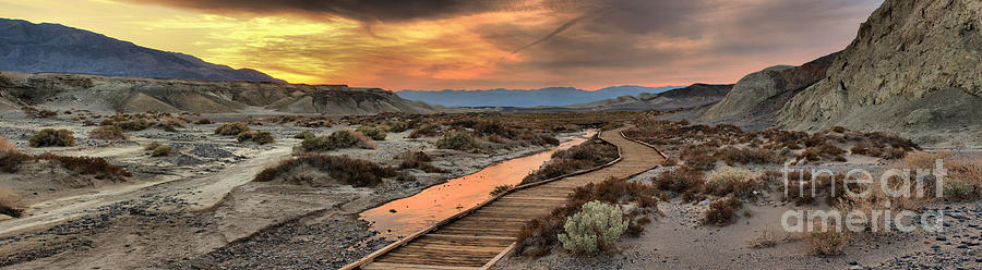 Sunset Photograph - Salt Creek Fiery Sunset by Adam Jewell