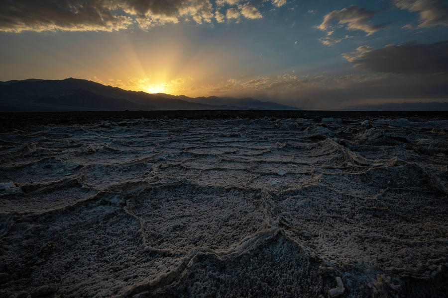 Salt Flats and Sun Rays Photograph by Scott Cunningham