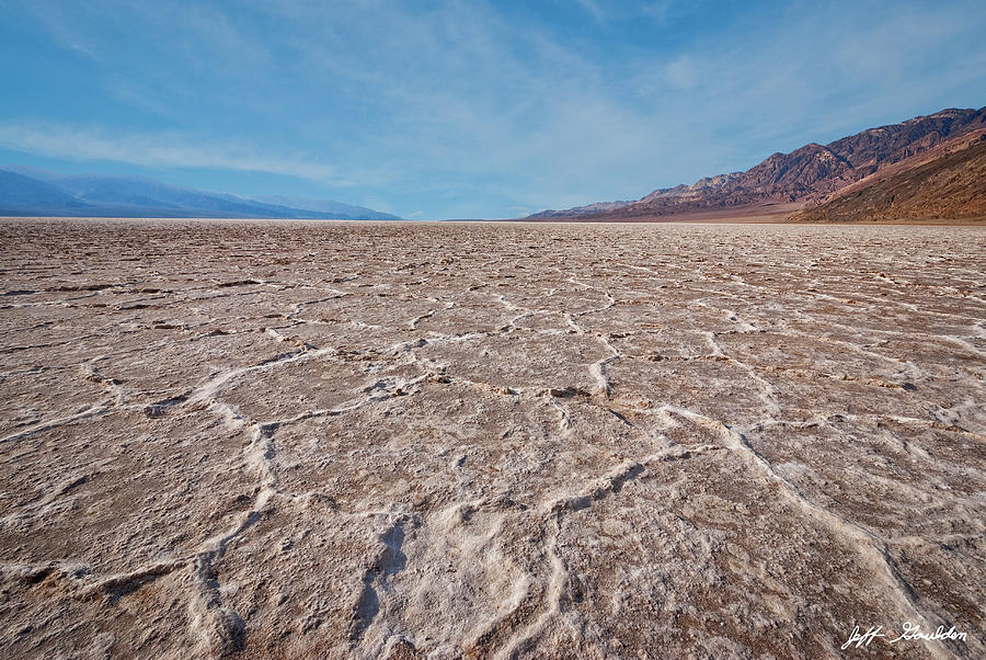 Salt Flats at Badwater Basin Photograph by Jeff Goulden | Fine Art America