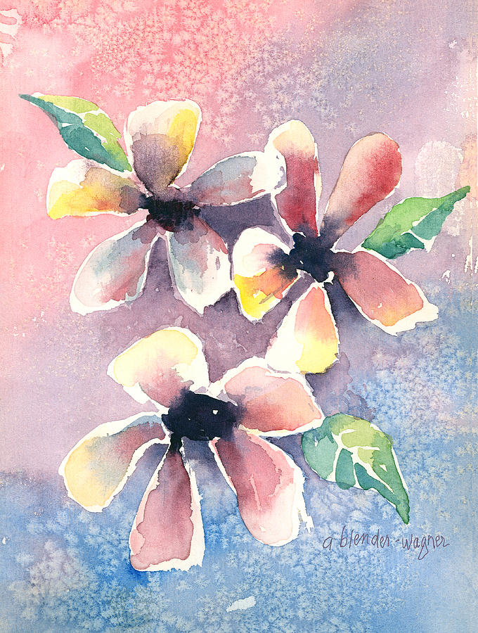 Salt Flowers Painting by Arline Wagner