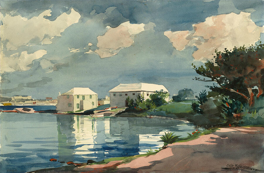 Salt Kettle Bermuda, from 1899 Painting by Winslow Homer