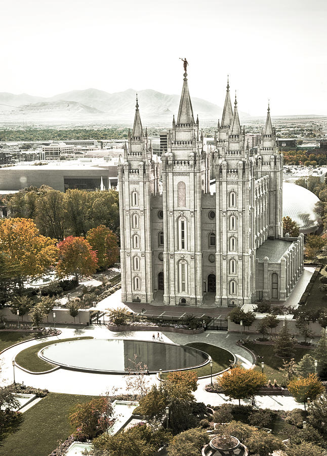 Salt Lake Mormons Temple View Photograph by Barbara Budzinski | Fine ...