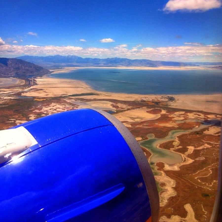 801 Photograph - Salt Lake City Is Beautiful To Fly Over by Amber Harlow