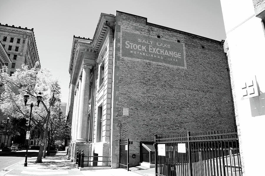 Salt Lake City Photograph - Salt Lake City Old Stock Exchange Building by Ely Arsha