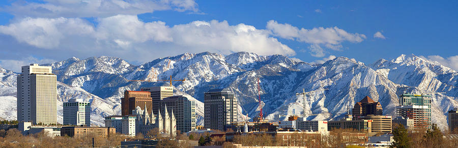 City Photograph - Salt Lake City Skyline by Douglas Pulsipher