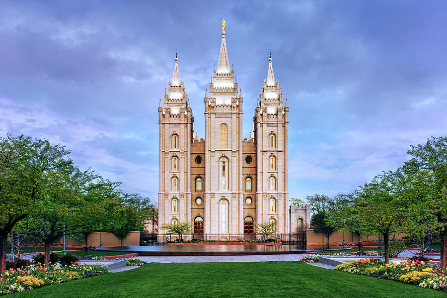 Salt Lake City Temple Moning Horizontal Photograph by Tausha Schumann ...