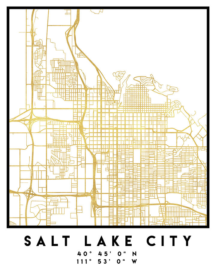 Salt Lake City Street Map Salt Lake City Utah City Street Map Art Digital Art By Emiliano Deificus |  Fine Art America