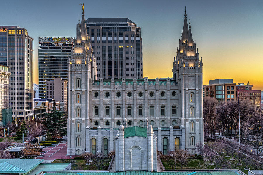 Salt Lake Temple Photograph by Brett Engle