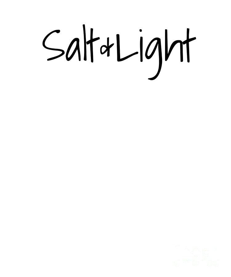 Bible Digital Art - Salt Light Scripture Bible Text Verses Christian Matthew 5 13 16 Black by Henry B