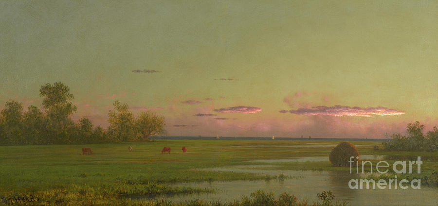 Salt Marsh at Southport, Connecticut Painting by Martin Johnson Heade