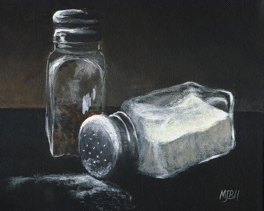 Still Life Painting - Salt N Peppa by Michael Beckett