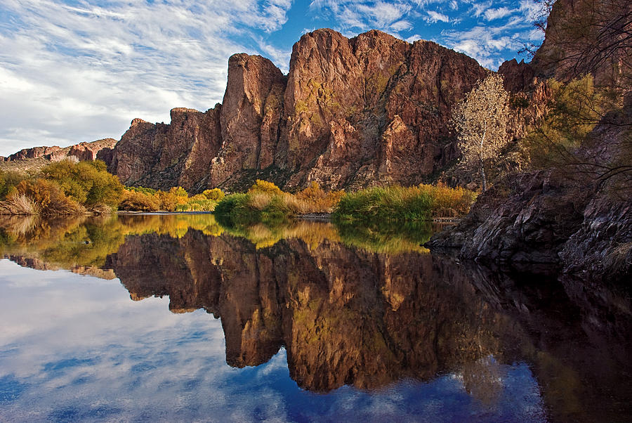 Salt River Reflections 2 Photograph by Dave Dilli