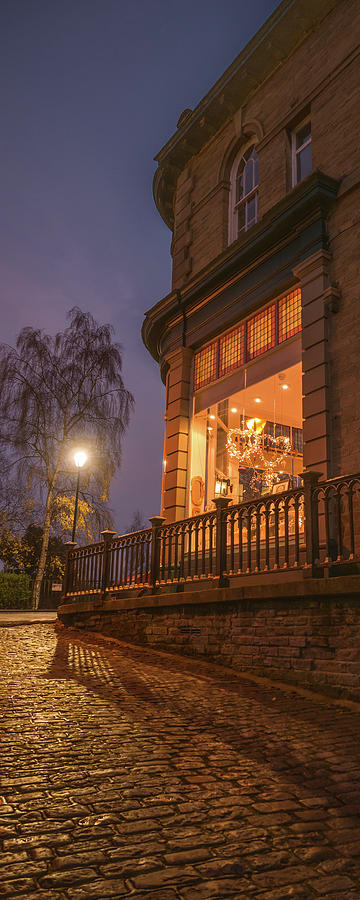 Saltaire giftshop near Christmas Photograph by Tim Clark