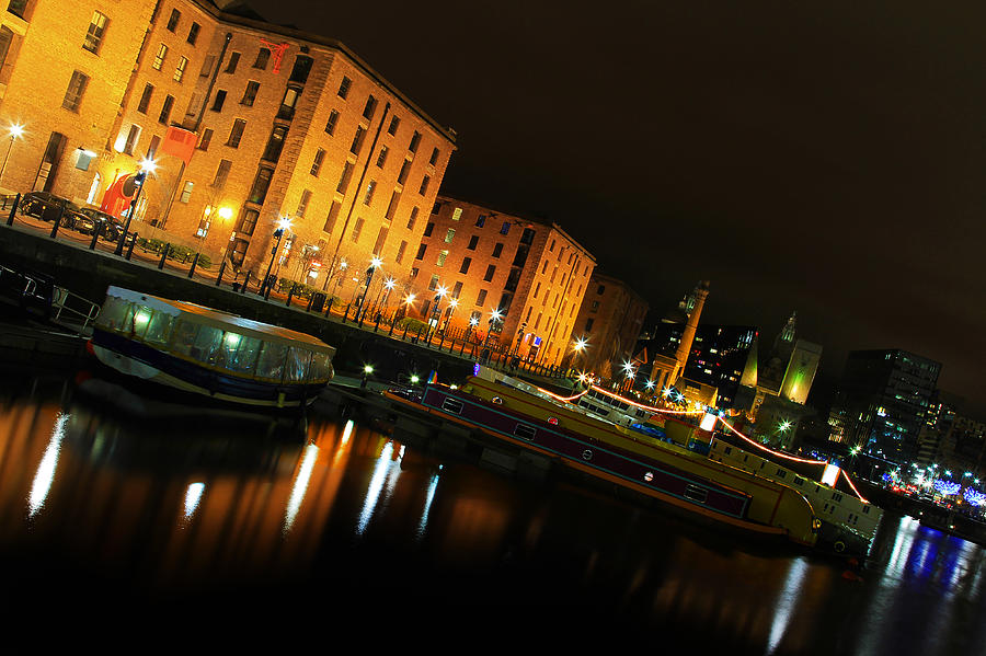 Abstract Photograph - Salthouse Dock Reflection by David Chennell