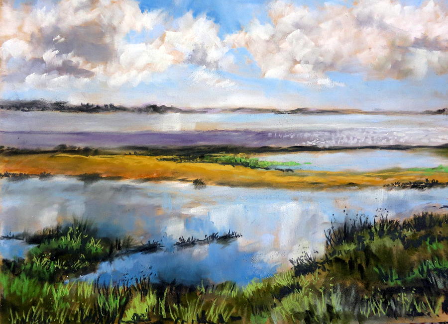 Saltmarsh Painting by Angelina Whittaker Cook